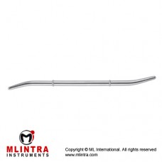 Hank Uterine Dilator Fig. 9/10 Brass - Chrome Plated, 26.5 cm - 10 1/2" Diameter 4.5 - 5.0 mm Ø